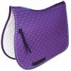 CHALLENGER English All-Purpose Purple Cotton Quilted Contoured Saddle Pad 72TS09PR view 1