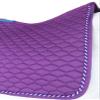 CHALLENGER English All-Purpose Purple Cotton Quilted Contoured Saddle Pad 72TS09PR view 2