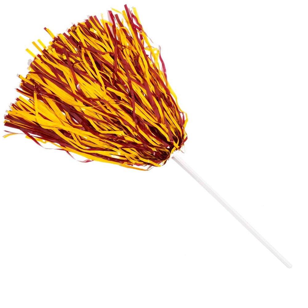 Anderson's Premium Cardinal Red and Gold School Spirit Shakers, Cheerleader Pom Poms, Sports Fan, Football, Basketball, Homecoming, Squad,Team, Party, Dance Club, Performance, Celebration Pack of 100