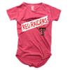Wes and Willy NCAA Girls S/S Burnout Tee,Texas Tech Red Raiders,4,Cherry view 1