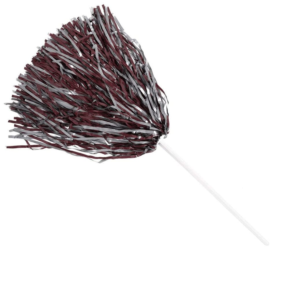 Anderson's Premium Maroon and Gray School Spirit Shakers, Cheerleader Pom Poms, Sports Fan, Football, Basketball, Homecoming, Squad, Team, Party, Dance Club, Performance, Celebration Pack of 100