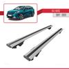 accessorypart Compatible with Kia NIRO (DE) 2017-2022 Hook Model Car Roof Rack Cross Bar Grey Aluminium 2 Bars view 4