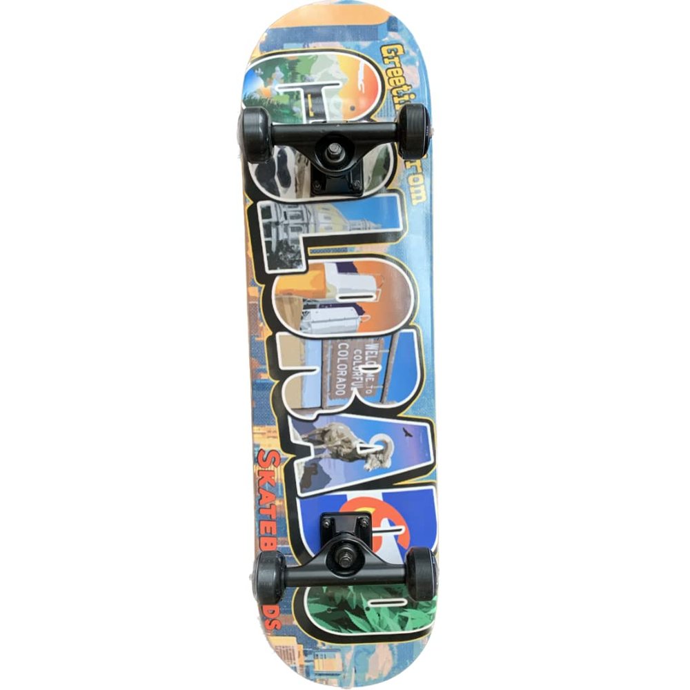CO Colorado Skateboards Colorado Greetings (Blue Wheels)