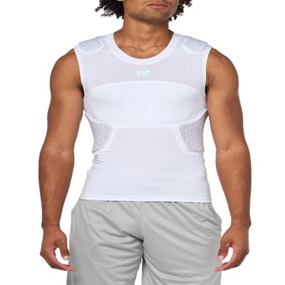 Under Armour UA20960-90002-M Gameday Armour Women's 7-Pad Top White M