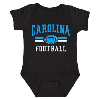 Carolina Retro Team Kid's Bodysuit for Footbal Fans (Black, 24M)