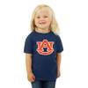 Little King NCAA Toddler Big Logo T-Shirt-100% Cotton-Boys & Girls-Auburn-Navy-3T Team Color view 1