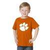 Little King NCAA Toddler Big Logo T-Shirt-100% Cotton-Boys & Girls-Clemson-Orange-4T Team Color view 1