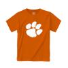 Little King NCAA Toddler Big Logo T-Shirt-100% Cotton-Boys & Girls-Clemson-Orange-4T Team Color view 2
