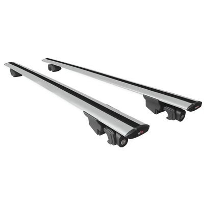 accessorypart Compatible with Volkswagen T-ROC 2017-2025 Hook Model Car Roof Rack Cross Bar Gray Aluminium 2 Bars