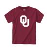 Little King NCAA Toddler Big Logo T-Shirt-100% Cotton-Boys & Girls-Oklahoma-Crimson-2T Team Color view 2