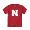 Little King NCAA Toddler Big Logo T-Shirt-100% Cotton-Boys & Girls-Nebraska-Red-2T Team Color view 2