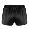 Alvivi Mens Lightweight Shiny Boxer Shorts Loose Fit Panties Sports Short Swimming Trunks Black XX-Large view 3