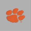 Vantage Apparel Men's Collegiate Premium Moisture Wicking Stretch Fit Diamond Print Polo, Clemson Tigers, Gray, Large view 4