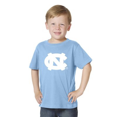 Little King NCAA Toddler Big Logo T-Shirt-100% Cotton-Boys & Girls-North Carolina-Carolina Blue-4T Team Color
