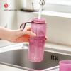 Philips Water GoZero Active BPA-Free Water Bottle with Fitness Tap Water Filter, Sport Squeeze Water Bottle, Lightweight, 24 oz with Fitness Filter, Plum view 3
