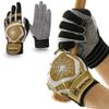 J&S Sporting Spider Grip Baseball Softball Batting Gloves for Mens and Kids (Black Gold, X-Large) view 1
