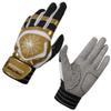 J&S Sporting Spider Grip Baseball Softball Batting Gloves for Mens and Kids (Black Gold, X-Large) view 3