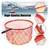 Fish Net Fishing Dip Net Colorful Nano Woven Small Mesh Foldable Landing Net Casting Network Trap Stainless Steel Rod Interface Dip Net view 2