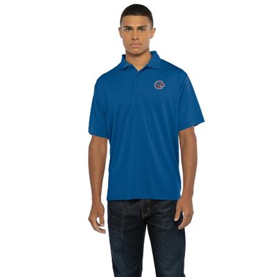 Vantage Apparel Men's Collegiate Polyester Mesh Team Icon Polo, Boise State Broncos, Royal, Small