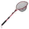 Fish Net Collapsible Fishing Net Aluminum Alloy Foldable Nylon Mesh Folding Landing Fishing Net for Fly Fishing 81cm/95cm Dip Net (Color : Telescopic Red-95cm) view 1