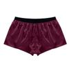 Alvivi Mens Lightweight Shiny Boxer Shorts Loose Fit Panties Sports Short Swimming Trunks Wine Red 3X-Large view 4