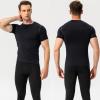 SPVISE Black Compression Shirt Men Short Sleeve Cool Dry Athletic Workout Shirts Sports Baselayer Undershirts Gym Shirt Tops view 2