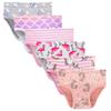 Cadidi Dinos Girls' Underware Cotton Panties Flamingo Baby Toddler Soft Underwears Kids Briefs (Pack of 6) Size 8 view 1
