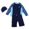 iiniim Boys Long Sleeve Rash Guard Swimsuits Swim Bottom Shirts UPF 50+ Quick Dry Swimwear Bathing Suit Type B 11-12 Years view 1