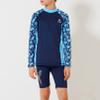 iiniim Boys Long Sleeve Rash Guard Swimsuits Swim Bottom Shirts UPF 50+ Quick Dry Swimwear Bathing Suit Type B 11-12 Years view 4