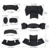 Yzpacc Tactical Helmet Pads, Universal Replacement EX Helmet Internal Memory Foam Padding Protective Mat for ACH MICH FMA EXF Motorcycle Helmet, 2nd Generation (2nd-Black) view 2