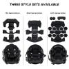 Yzpacc Tactical Helmet Pads, Universal Replacement EX Helmet Internal Memory Foam Padding Protective Mat for ACH MICH FMA EXF Motorcycle Helmet, 2nd Generation (2nd-Black) view 4