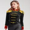 Hularka Women's Chrismas Fancy Circus Ringmaster Costume Stand Collar Tassel Jacket Ringleader Costume Cosplay Black Small view 4