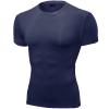 SPVISE Navy Gym Compression Shirts Men Short Sleeve Cool Dry Athletic Workout Shirt Sport Baselayer Undershirt Gear Shirt view 1