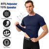 SPVISE Navy Gym Compression Shirts Men Short Sleeve Cool Dry Athletic Workout Shirt Sport Baselayer Undershirt Gear Shirt view 3
