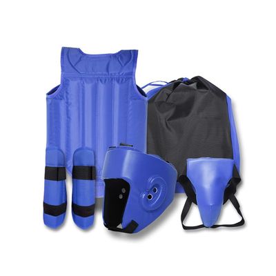 Sparring Gear Set Protective Gear Full SetMartial Arts Protector Equipment Sanda Kickboxing Kit 5pcs Gear Set for Men and Woman (Size : Blue)
