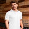Vantage Apparel Men's Collegiate Premium Moisture Wicking White Icon Polo, Boise State Broncos, White, Large view 3