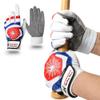 J&S Sporting Spider Grip Baseball Softball Batting Gloves for Mens and Kids (Blue Red, X-Large) view 1