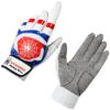 J&S Sporting Spider Grip Baseball Softball Batting Gloves for Mens and Kids (Blue Red, X-Large) view 3