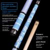 DFT Blue and White Porcelain, Pool Cue Set, Digital Technology Logo, Hard Maple Forearm, Irish Thread Rear Grip, Tiger Leather Head(Size:11.75MM) view 3