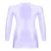 Linjinx Women's 30D Ultra Oil Shiny Bodystockings Mini Dress Sheer Nylon Elastic Tights Dresses Solid Medium view 4