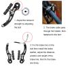 Lomodo 6 Pieces Bicycle Brake Accessories Including 2 Pack Aluminium Alloy Brake Levers (2.2 cm in Diameter) and 2 Pair V Brake Set and 2 Pack Brake Wire for Mountain/Road/MTB Bike(Black) view 3