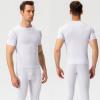 SPVISE White Compression Shirts for Men Short Sleeve Cool Dry Workout Running Gym Shirts Tops Sports Base Layer Undershirts view 2