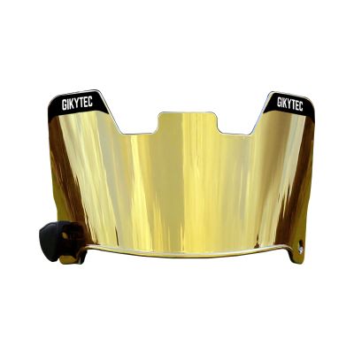 Football Visor Youth Football Helmet Visor Scratch Resistant UV Block Facial Protection Visor for Football Helmet (revo-Bronze Gold)