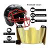 Football Visor Youth Football Helmet Visor Scratch Resistant UV Block Facial Protection Visor for Football Helmet (revo-Bronze Gold) view 2