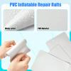 BBTO 16 Pcs Summer Boat PVC Repair Patches Gray Kayak Patches Waterproof Kayak Repair Kit with 2 Tools for Swimming Pools Canoe Raft Inflatable Boat Air Beds Accessory, No Glue view 4