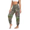 Aflyko Women Dance Pants Forest Camo Leaves Boho Trousers Yoga Sweatpants Casual Sportwear Relaxed Fit Workout Harem Athletic Pants, L view 1