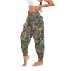 Aflyko Women Dance Pants Forest Camo Leaves Boho Trousers Yoga Sweatpants Casual Sportwear Relaxed Fit Workout Harem Athletic Pants, L view 3