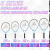 AMA SPORT Kids Tennis Racket for Junior Toddlers Starter Kit 17-25" for Girl Pink and Boy Yellow with 420D Nylon Shoulder Strap Bag, Graffiti Blue 25" view 2