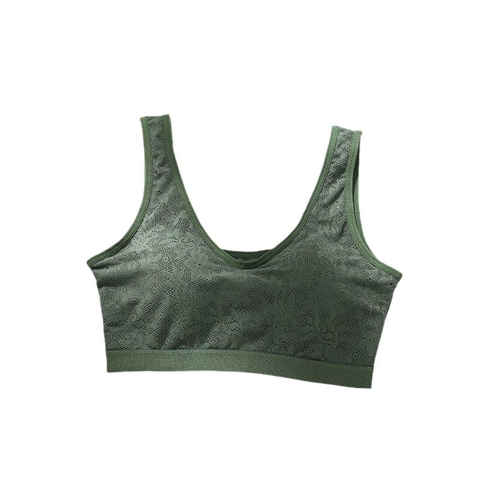 Wvapzxx Women Tank Top With Chest Pad Lace Breathable Stretchable Crop Top Camisoles Sleeveless Sexy Tube Vest