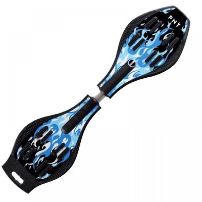 Magnitt Deluxe Junior Caster Board in Amazing Blue Color, with Illuminating Wheels for More Excitement, Fun and Visibility, Durable Twistboard for Teenagers, Adults and Professional(E)